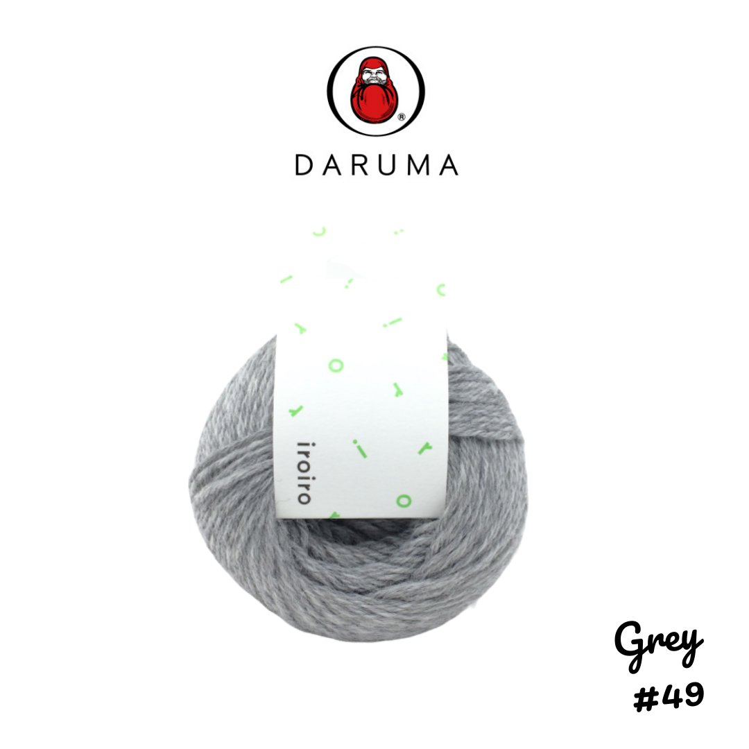 DARUMA iroiro yarn - Grey