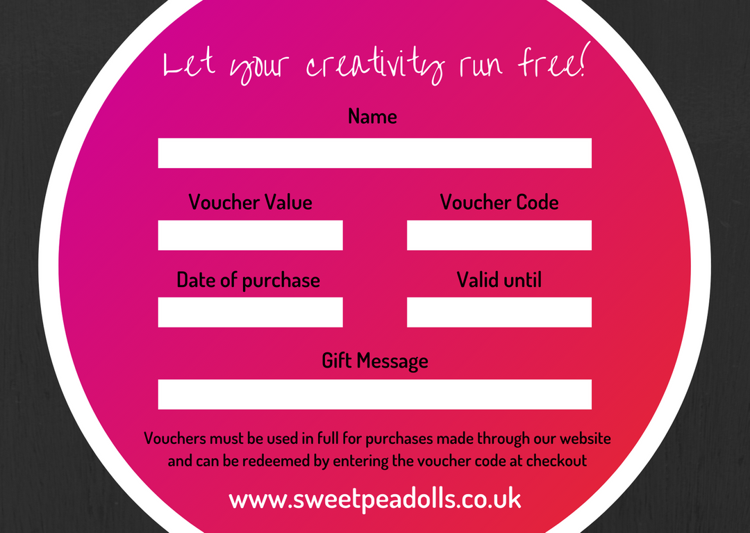 Sweet Pea Dolls Gift Voucher - £50
