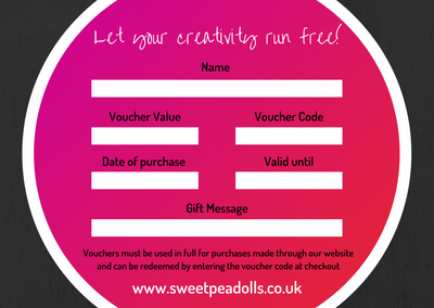 Sweet Pea Dolls Gift Voucher - £50