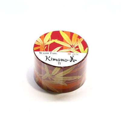 Kamiiso Yuzen Washi Tape - Kimono "Zen" Series - Autumn Leaves  (Made in Japan)