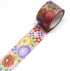 Kamiiso Yuzen Washi Tape - Kimono Series - Okinawa Cloisonne Flowers  (Made in Japan)