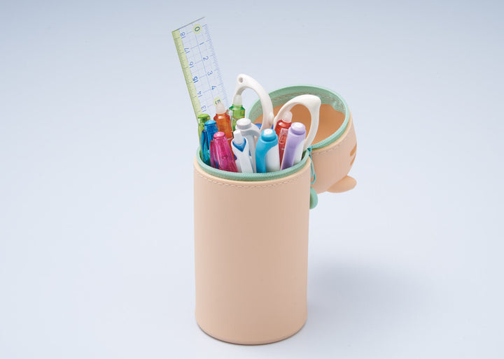 Punilabo Stand Pencil Case (Big) - White Rat