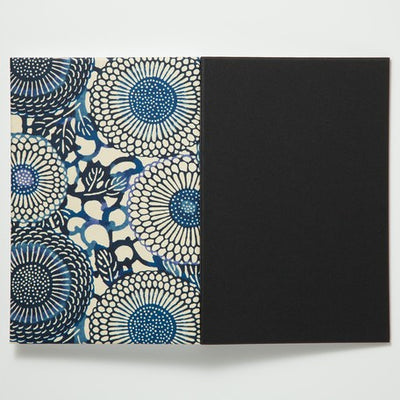 Shogado Yuzen Folding Stampbook - Shuincho Goen Series - Blue #4 (Made in Kyoto, Japan)