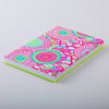 Shogado Yuzen Folding Stampbook - Shuincho Goen "Neon" Series - Pink #4 (Made in Kyoto, Japan)