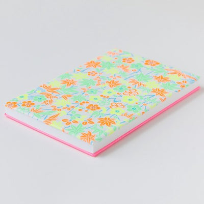 Shogado Yuzen Folding Stampbook - Shuincho Goen "Neon" Series - Maple Leaves #5 (Made in Kyoto, Japan)