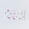 Shogado Watoji Yuzen Memo Pad - "Chic" Purple Floral #4 (Made in Kyoto, Japan)