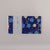 Shogado Watoji Yuzen Memo Pad - Blue & White Floral #13 (Made in Kyoto, Japan)