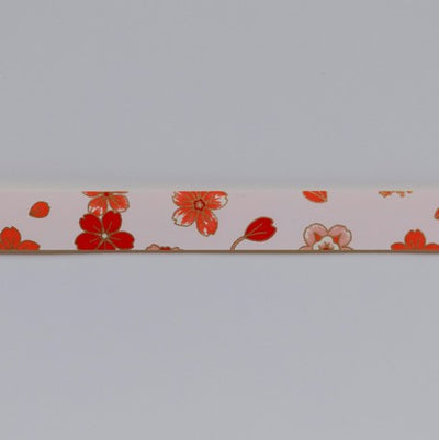 Yuzen Washi Tape - Pink / Red Floral #31 (Made in Kyoto, Japan)