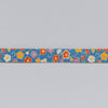 Yuzen Washi Tape - Blue with Flowers #43 (Made in Kyoto, Japan)