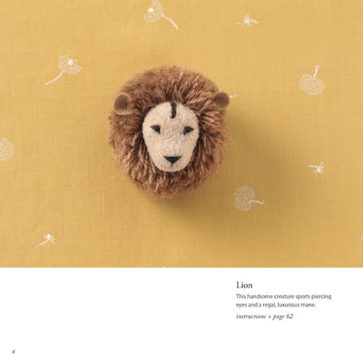 Adorable Pom Pom Animals Craft English Book - Kazuko Ito