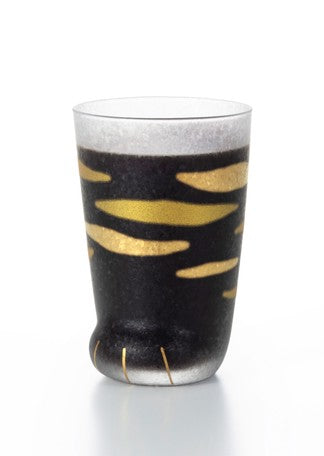 Coconeco Premium Cat Paw Glass - Tiger Pattern Cat (Made in Japan)