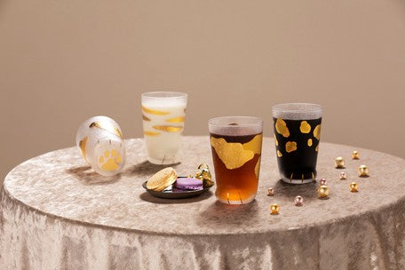 Coconeco Premium Cat Paw Glass - Tiger Pattern Cat (Made in Japan)