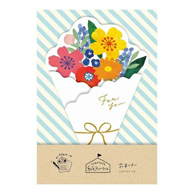 Furukawa Paper Works - Flower Bouquet Gift Card Series - Colourful