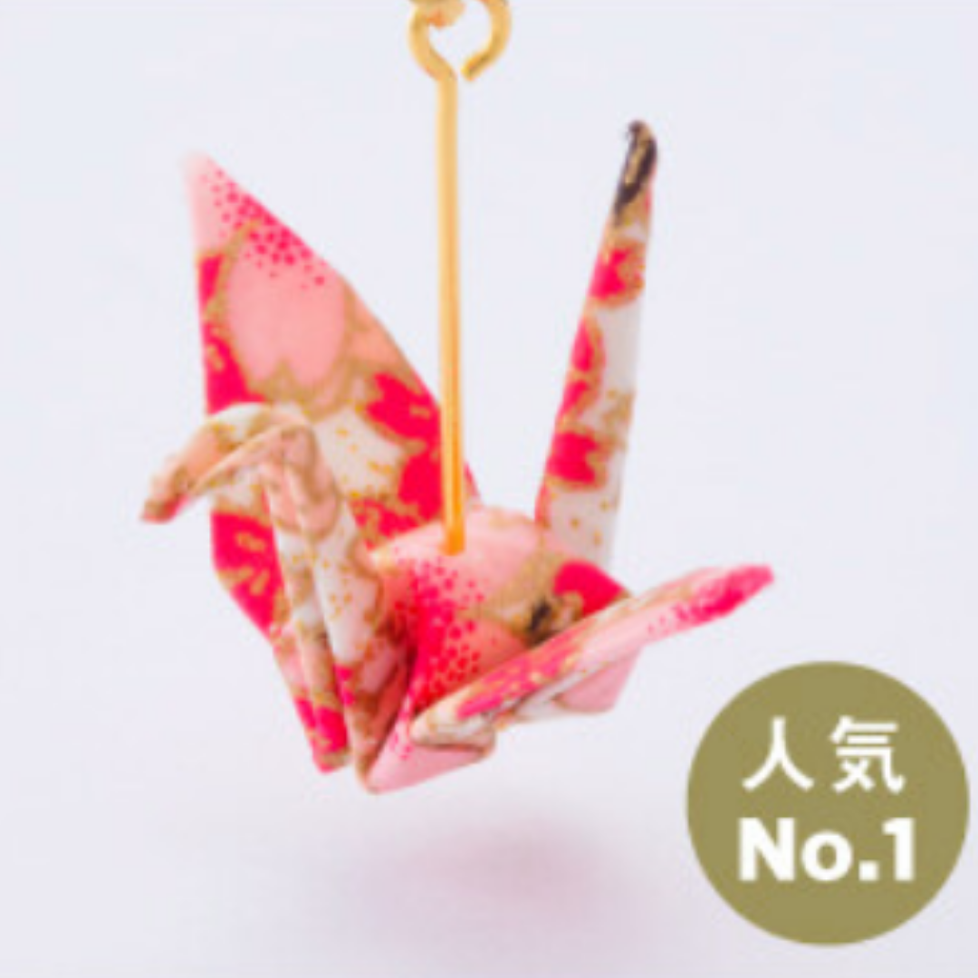 Japanese Paper Origami Earrings Mt. Fuji Shinkansen Made in Japan