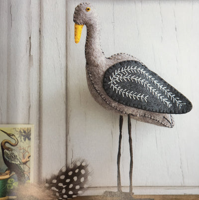 Folk Embroidered Felt Birds Book - Corinne Lapierre
