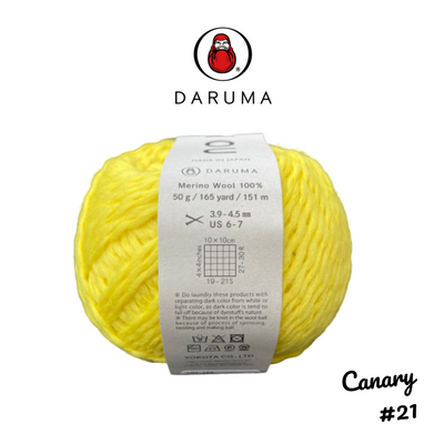 DARUMA Genmou Yarn - Canary #21