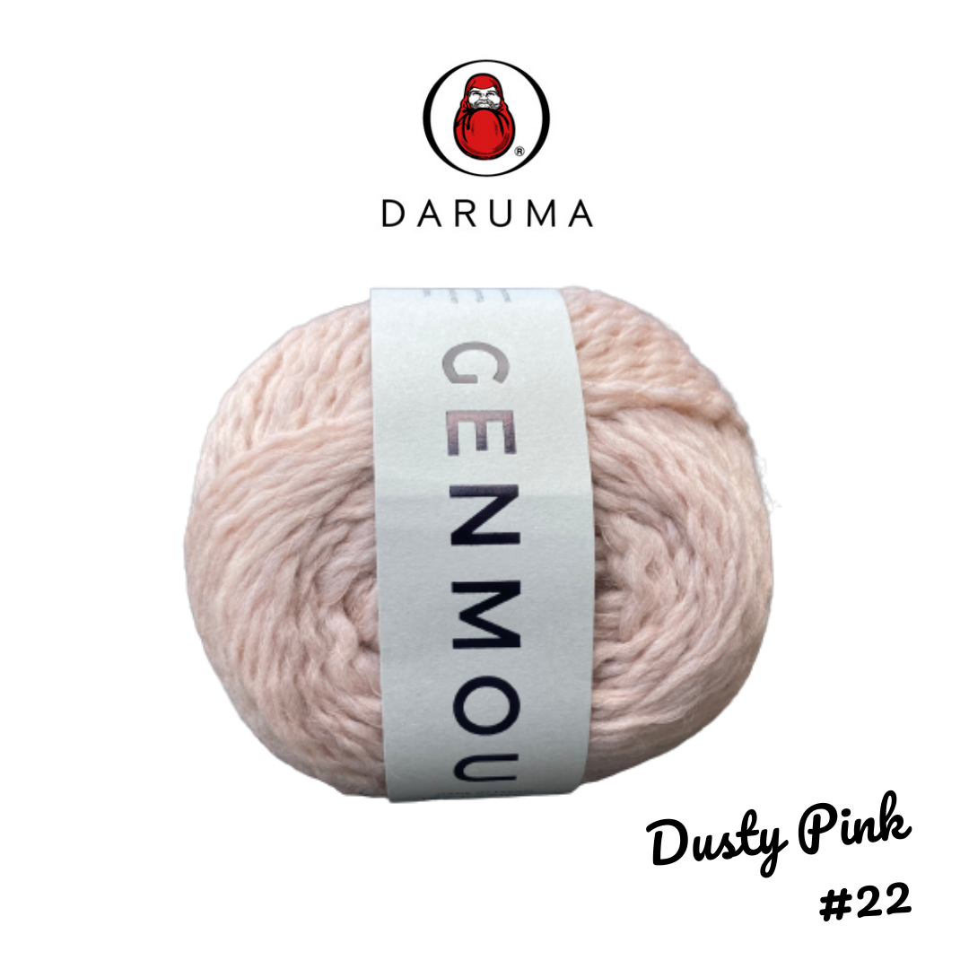 DARUMA Genmou Yarn - Dusty Pink #22