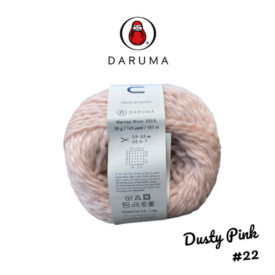 DARUMA Genmou Yarn - Dusty Pink #22