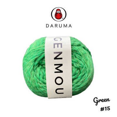 DARUMA Genmou Yarn - Green #15