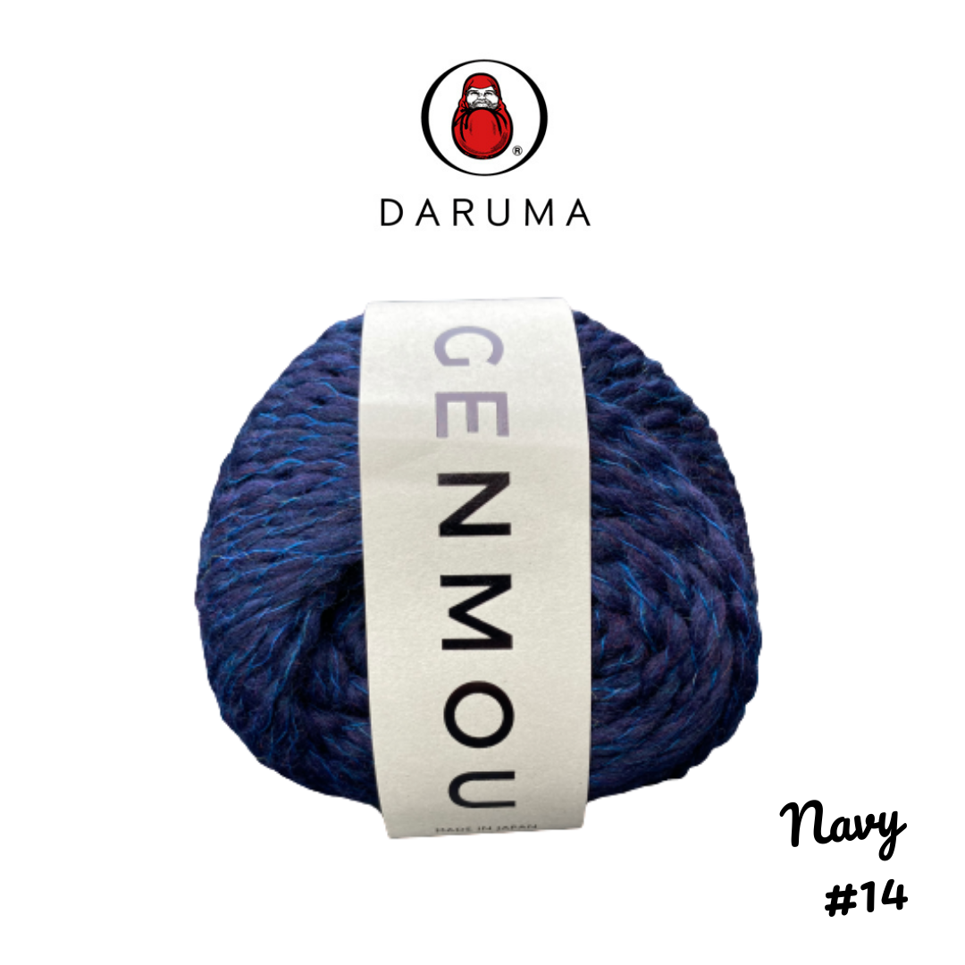 DARUMA Genmou Yarn - Navy #14
