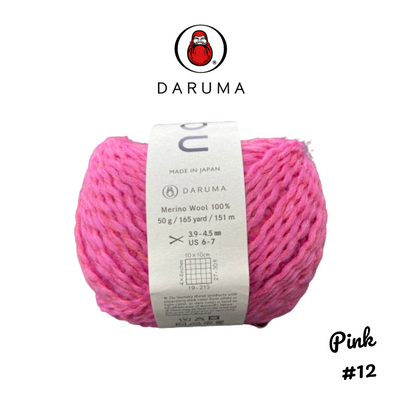 DARUMA Genmou Yarn - Pink #12