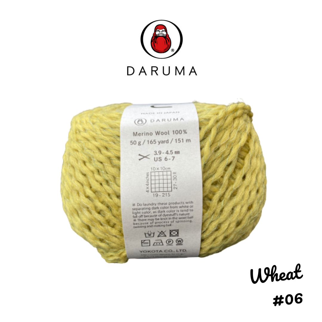 DARUMA Genmou Yarn - Wheat #6