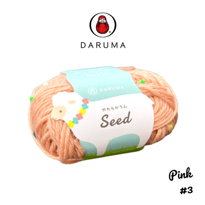 DARUMA Seed Yarn - Pink #3