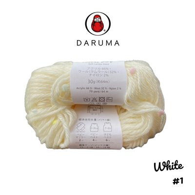 DARUMA Seed Yarn - White #1