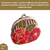 Corazon Japanese Coin Purse - Floral Red, Green & Blue (Made in Japan)