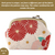 Corazon Japanese Gamaguchi Purse - Floral Red (Made in Japan)