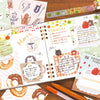 Furukawa Paper Works - Die Cut Sticky Note Block - Bear with Cake