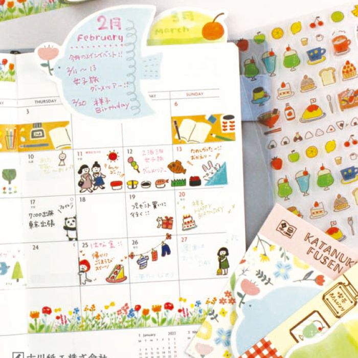 Furukawa Paper Works - Die Cut Sticky Note Block - Bird
