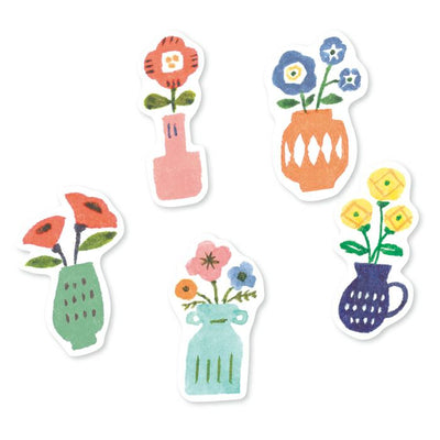 Furukawa Paper Works - Flake Sticker Pack - Flower Vases