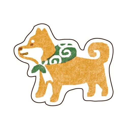 Furukawa Paper Works - Flake Sticker Pack - Shiba Inu