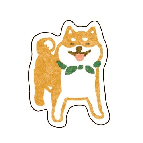Furukawa Paper Works - Flake Sticker Pack - Shiba Inu