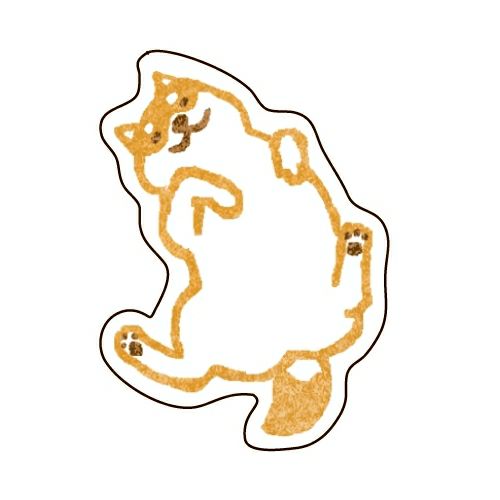 Furukawa Paper Works - Flake Sticker Pack - Shiba Inu