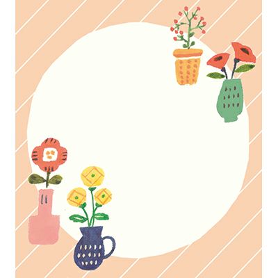 Furukawa Paper Works - Watashi Biyori Memo Pad - Flowers