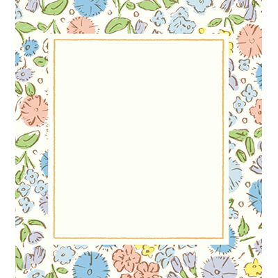 Furukawa Paper Works - Watashi Biyori Memo Pad - Flowers