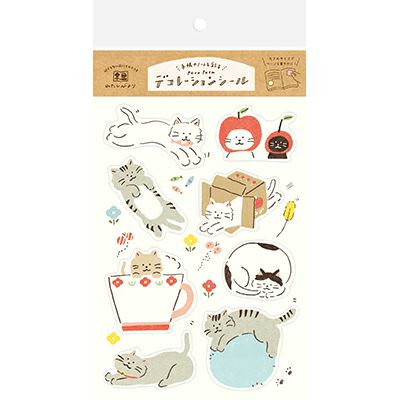 Furukawa Paper Works - Large Stickers - Cats