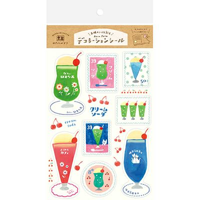 Furukawa Paper Works - Large Stickers - Ice Cream Soda