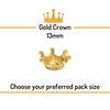 Crowns for Needle Felted Creations -  Gold 13mm