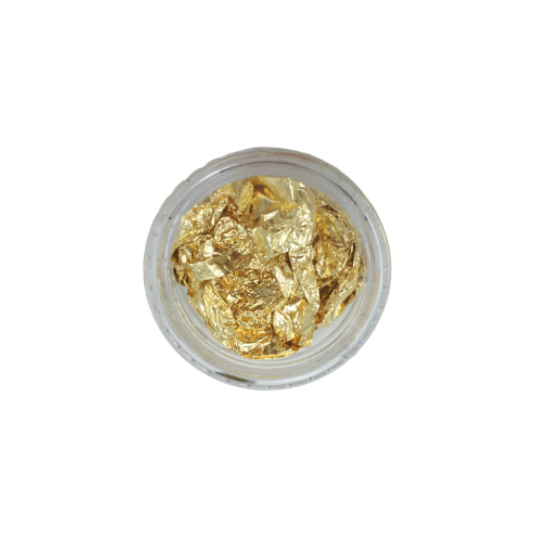 Gold Foil Flakes for Resin Creation - Small Pot