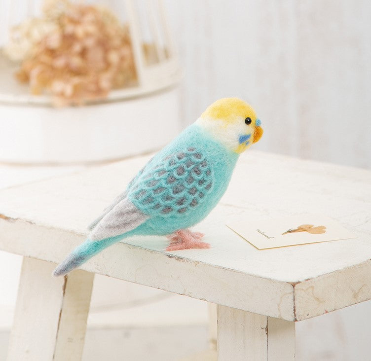 Hamanaka Aclaine Needle Felting Kit - Parakeet (English)