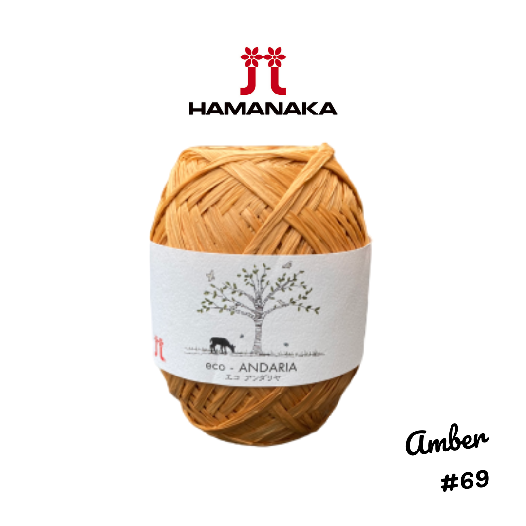 Hamanaka Eco-Andaria Raffia Yarn - Amber #69