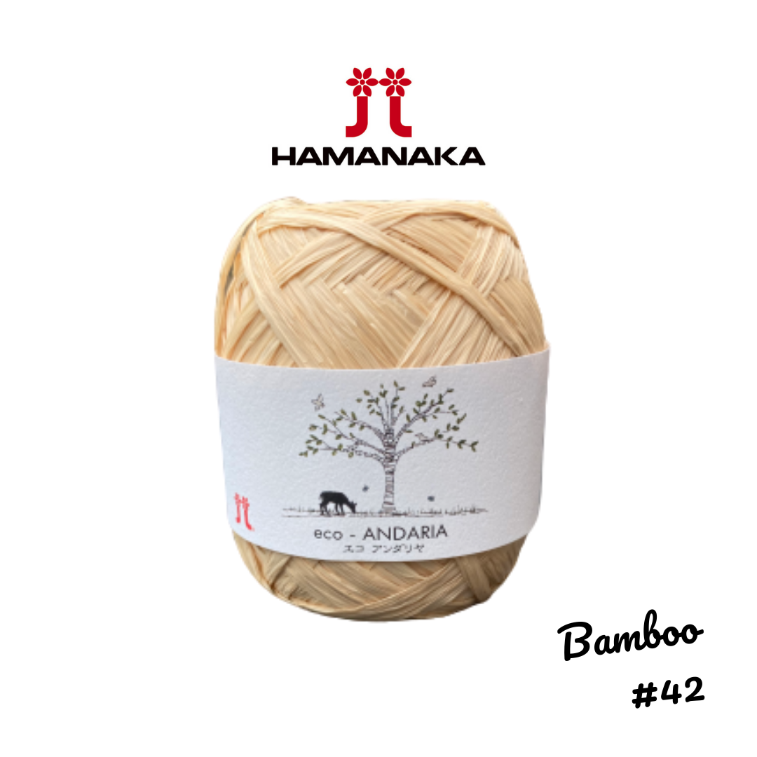 Hamanaka Eco-Andaria Raffia Yarn - Bamboo #42