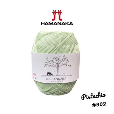 Hamanaka Eco-Andaria Raffia Yarn - Pistachio #902