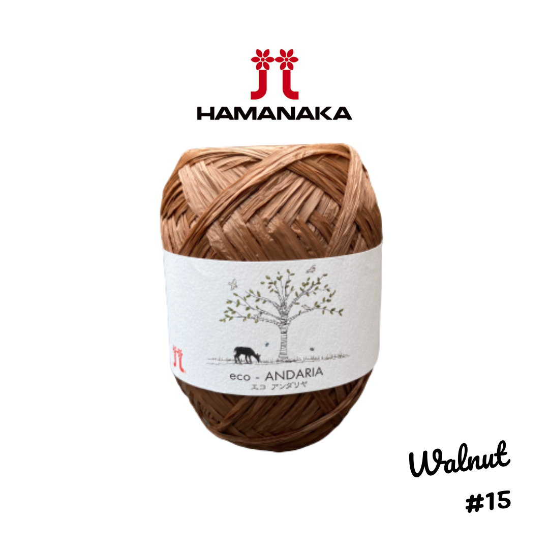 Hamanaka Eco-Andaria Raffia Yarn - Walnut #15