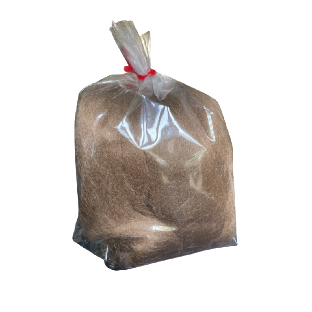 Hamanaka Merino Roving - Brown 50g