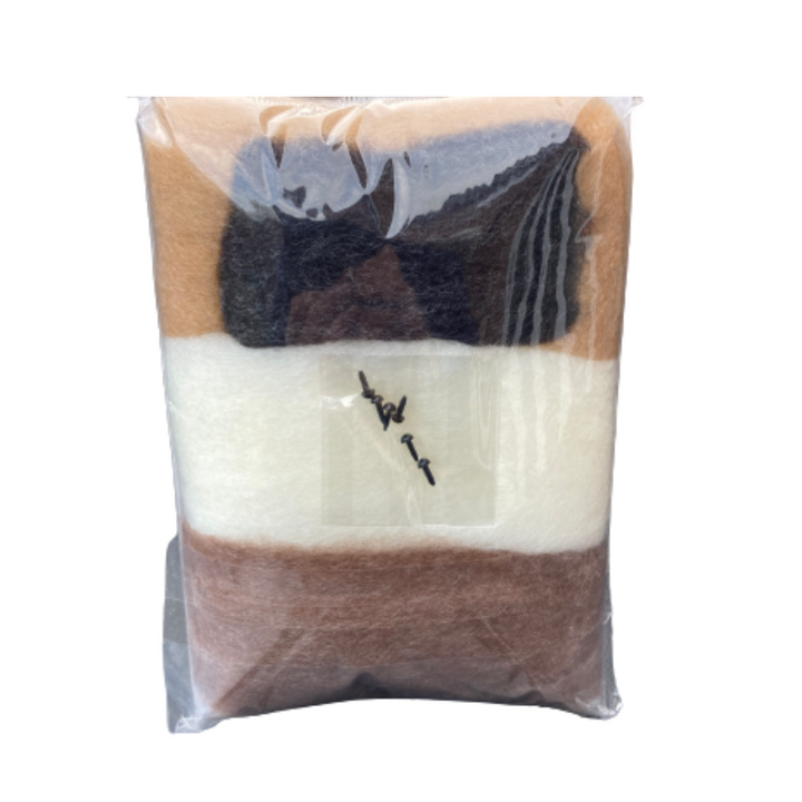 Hamanaka Aclaine Acrylic Fibre Needle Felting Kit - Baby Bears
