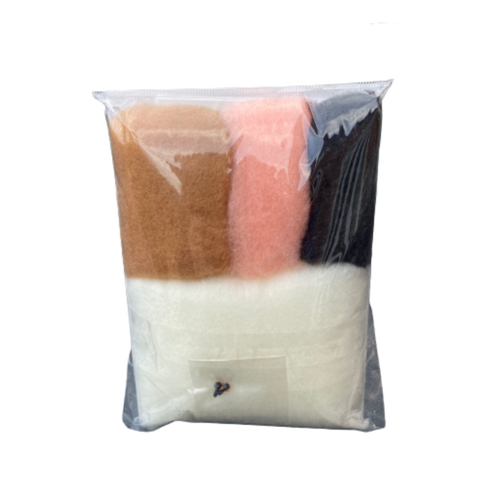 Hamanaka Aclaine Acrylic Fibre Needle Felting Kit - Kitten Friends